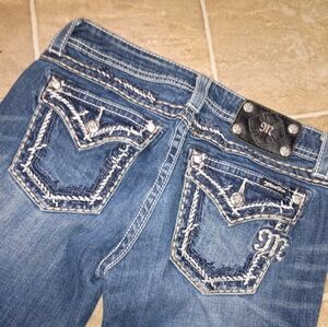 Vintage Miss Me Jeans Shorts Capris Distressed Cropped 29 9 Y2K